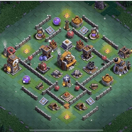 Builder Hall 5 Defense 01 Builder Hall 5 layout