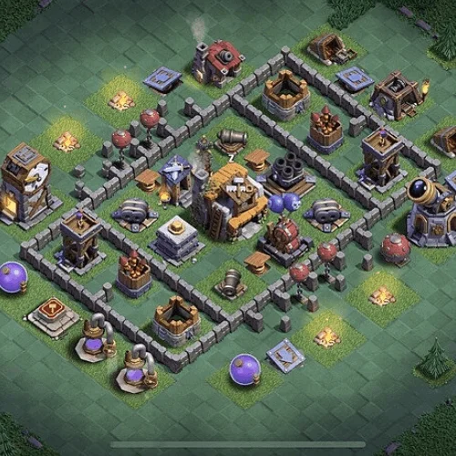 Builder Hall 5 Defense 06 Builder Hall 5 layout