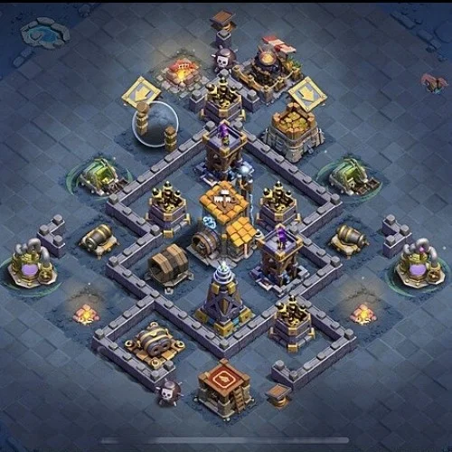 Builder Hall 8 Defense 09 Builder Hall 8 layout