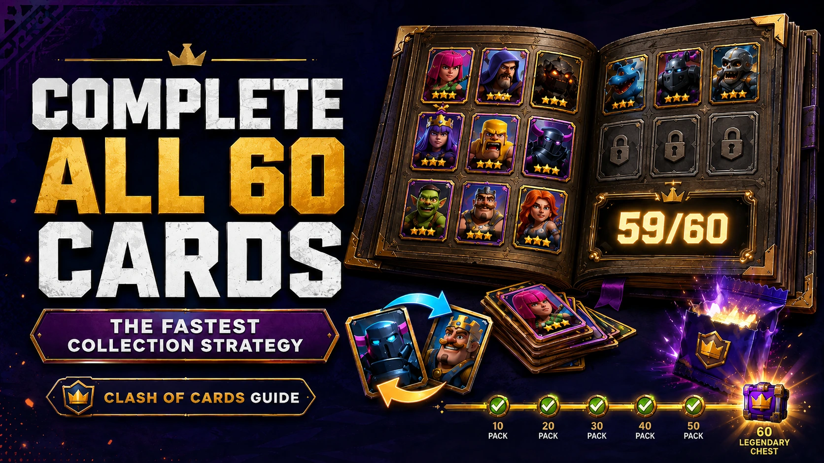 How to Complete All 60 Clash of Cards Quickly