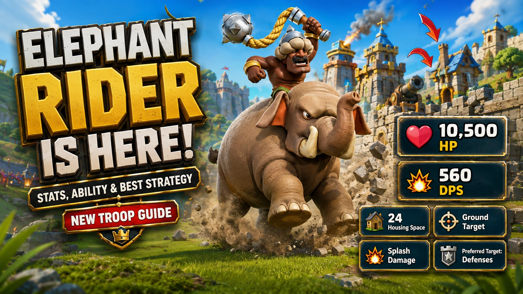 Elephant Rider Arrives in Clash of Clans: Stats, Ability and One-Day Event Explained