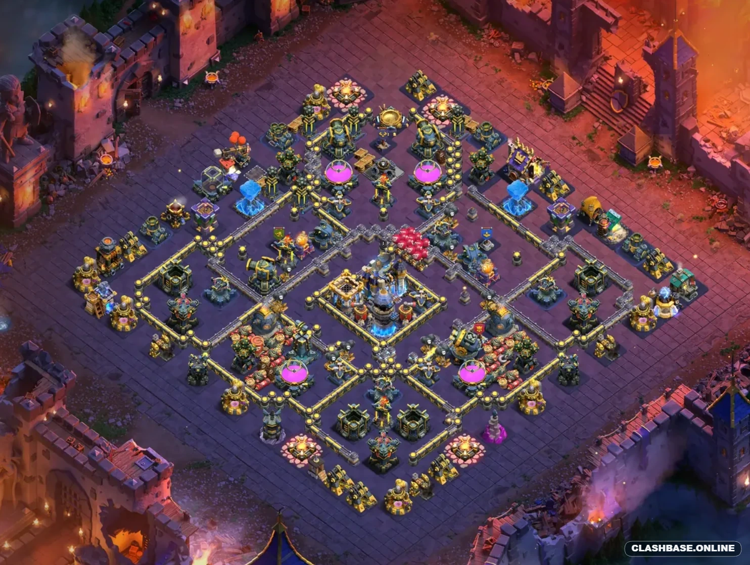 Town Hall 18 Clan War Layout #27 Town Hall 18 layout