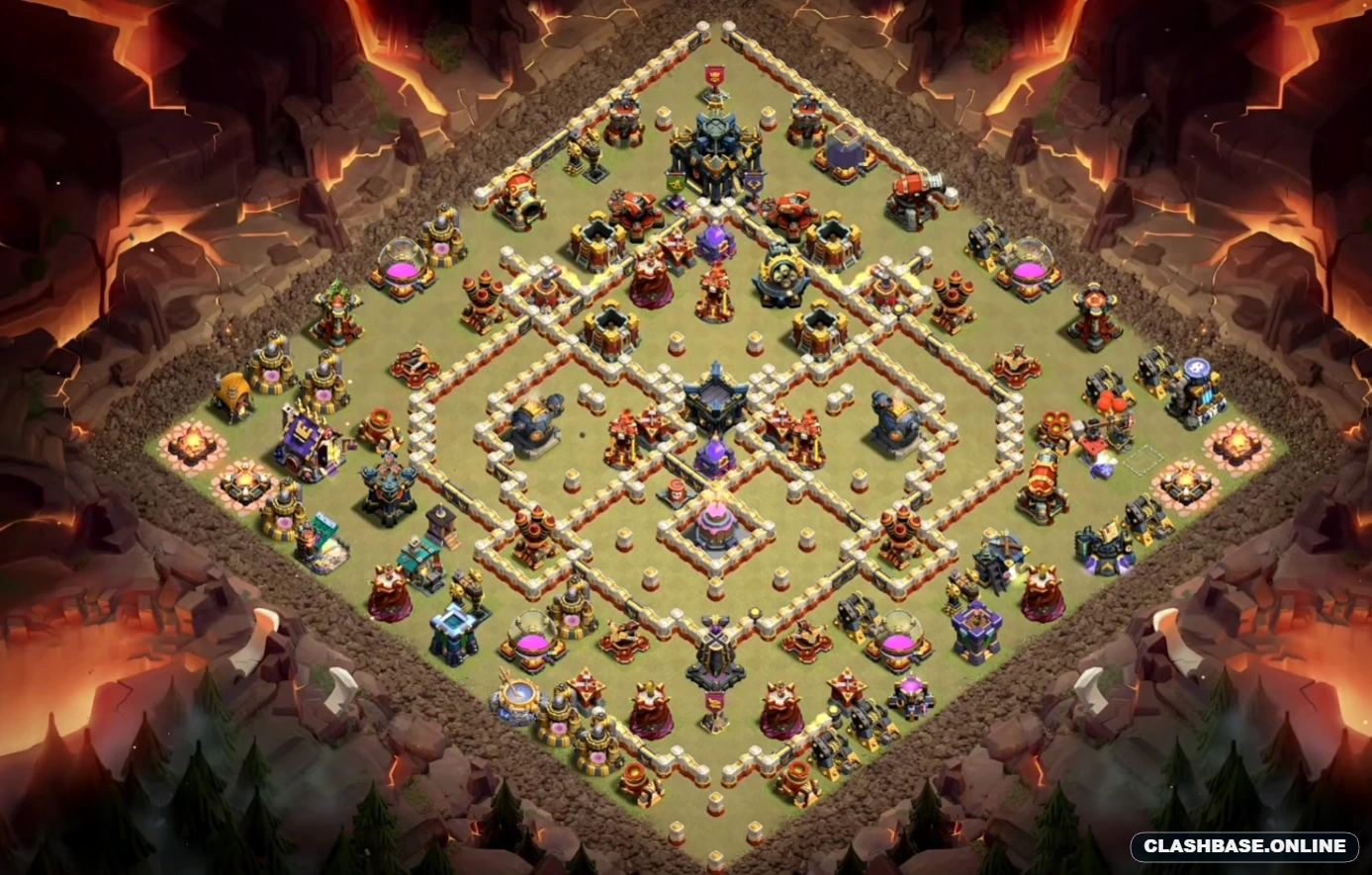 hard ranked base layout town hall 17 Town Hall 17 layout