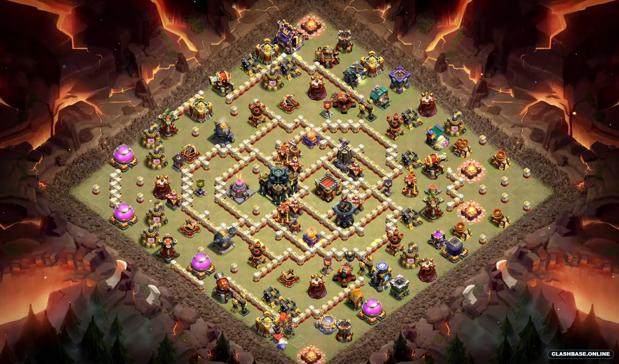 town hall 17 clan war base hard defence Town Hall 17 layout