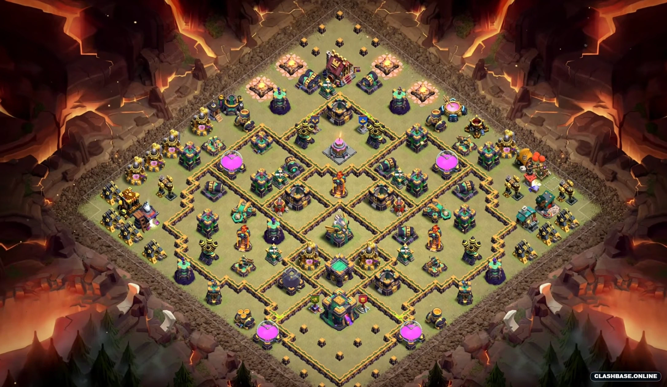 town hall 14 base layout for ranked get more trophies Town Hall 14 layout