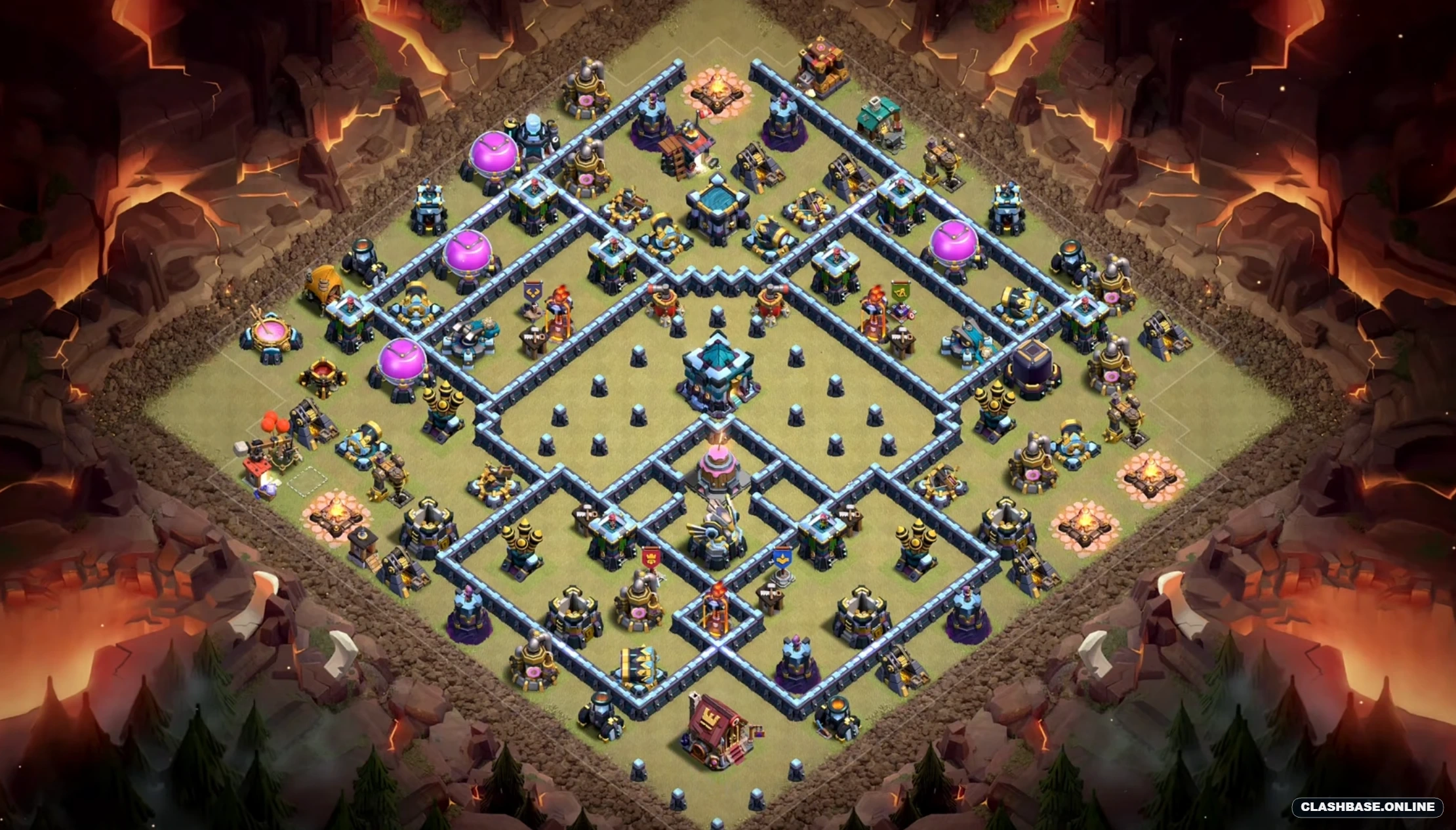 twon hall 13 base layout for clan war use Town Hall 13 layout