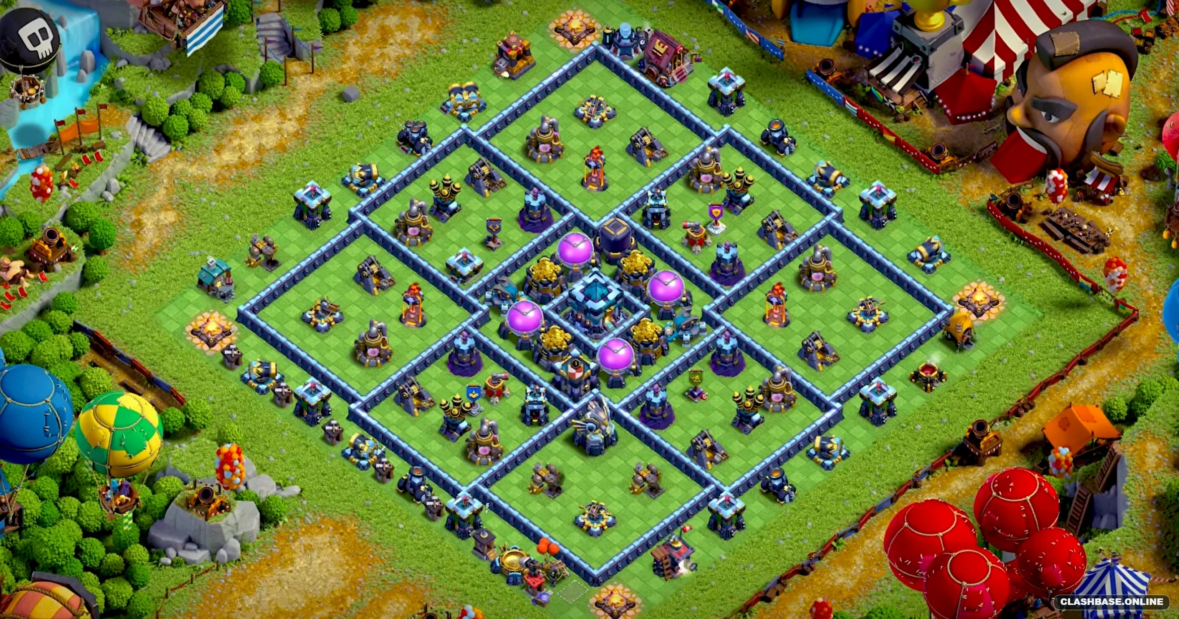 town hall 13 base layout for farming protect your resources Town Hall 13 layout