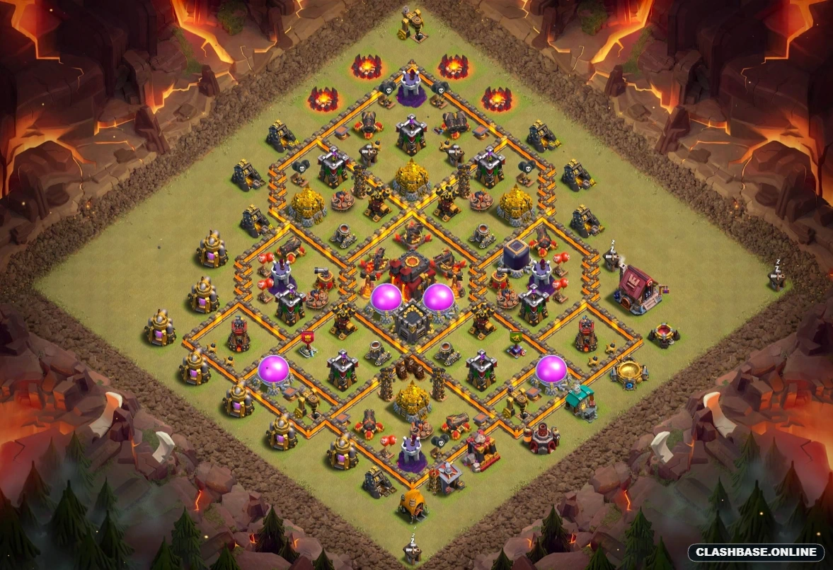 town hall 10 base layout fo clan war use Town Hall 10 layout