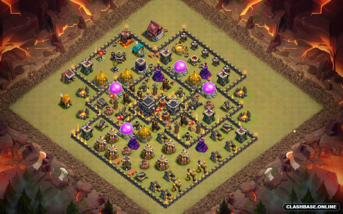 town hall 9 base layout for ranked mode be a pro player Town Hall 9 layout