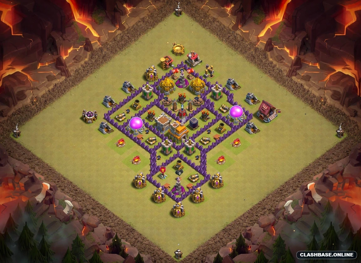 town hall 7 base for ranked mode use Town Hall 7 layout